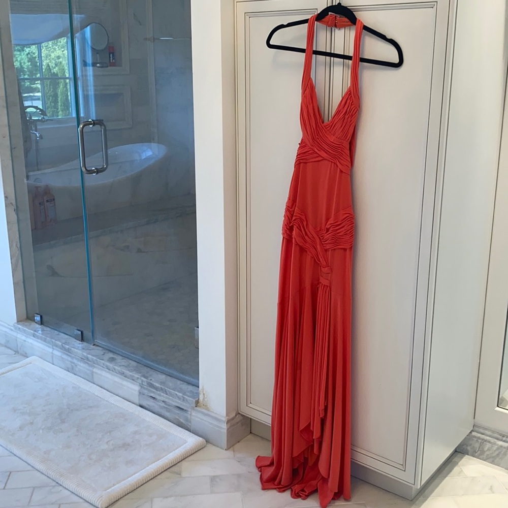 Jovani orange dress size 2 - halter top